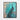 Regal Blue Peacock on Turquoise Canvas Framed Canvas (Black) / 8 x 10