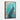 Regal Blue Peacock on Turquoise Canvas Framed Canvas (Walnut) / 20 x 30
