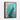 Regal Blue Peacock on Turquoise Canvas Framed Canvas (Walnut) / 24 x 32