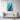 Regal Blue Peacock on Turquoise Canvas Canvas Wrap / 20 x 30