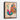 Vibrant Peacock in Abstract Hues Framed Canvas (Black) / 16 x 20