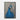 Majestic Blue Peacock Portrait Framed Canvas (Black) / 20 x 30