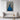 Majestic Blue Peacock Portrait Framed Canvas (Black) / 32 x 48