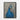 Majestic Blue Peacock Portrait Framed Canvas (Black) / 18 x 24