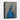 Majestic Blue Peacock Portrait Framed Canvas (Black) / 11 x 14