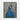 Majestic Blue Peacock Portrait Framed Canvas (Black) / 16 x 20