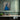 Majestic Blue Peacock Portrait Framed Canvas (Black) / 8 x 10