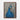 Majestic Blue Peacock Portrait Framed Canvas (Walnut) / 18 x 24