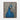 Majestic Blue Peacock Portrait Framed Canvas (Walnut) / 8 x 10