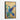 Emerald Flutter on Golden Blooms Framed Canvas (Black) / 20 x 30
