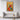 Vibrant Hummingbird in Blossoming Garden Framed Canvas (Walnut) / 32 x 48