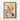 Azure Flutter in Golden Blossoms Framed Canvas (Black) / 18 x 24