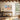 Rustic Farmhouse and Grazing Cattle Framed Canvas (Walnut) / 48 x 32