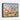 Patchwork Pastures and Playful Cows Framed Canvas (Black) / 14 x 11