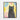Whimsical Black Cat in Colorful Paradise Framed Canvas (Black) / 11 x 14
