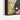 Whimsical Garden Soiree with Cat and Bunnies Framed Canvas (Black) / 16 x 20