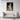 Whimsical Rabbit with an Accordion Framed Canvas (Black) / 24 x 32