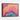 Vivid Dreamscape Swirls of Color Framed Canvas (Walnut) / 32 x 24