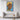 Golden Gaze Expressive Portrait Framed Canvas (Black) / 32 x 48