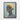 Golden Whispers in Blue Serenity Framed Canvas (Black) / 18 x 24