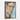 Geometric Gaze in Colorful Contemplation Framed Canvas (Walnut) / 32 x 48