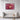 Crimson Bloom with Golden Veins Framed Canvas (Black) / 48 x 32