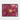 Crimson Bloom with Golden Veins Framed Canvas (Black) / 14 x 11