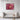 Crimson Bloom with Golden Veins Framed Canvas (Walnut) / 48 x 32