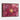 Crimson Bloom with Golden Veins Framed Canvas (Walnut) / 24 x 18
