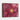 Crimson Bloom with Golden Veins Framed Canvas (Walnut) / 14 x 11