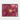 Crimson Bloom with Golden Veins Framed Canvas (Walnut) / 14 x 11