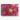 Crimson Bloom with Golden Veins Canvas Wrap / 48 x 32
