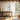 Whispering Gold Abstract Elegance Framed Canvas (Walnut) / 32 x 48