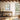 Whispering Gold Abstract Elegance Framed Canvas (Walnut) / 24 x 32