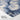 Midnight Blue Abstract Floral Whirls Fine Art Print / 32 x 48