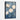 Serene White Roses on Blue Canvas Framed Canvas (Black) / 20 x 30