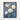 Serene White Roses on Blue Canvas Framed Canvas (Black) / 11 x 14
