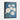 Serene Azure Rose Whispers Framed Canvas (Black) / 18 x 24