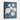 Serene Azure Rose Whispers Framed Canvas (Black) / 16 x 20