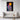 Moonlit Geometry in Midnight Hues Framed Canvas (Walnut) / 32 x 48