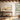 Golden Horizons: Minimalist Landscape Framed Canvas (Black) / 48 x 32