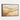 Golden Horizons: Minimalist Landscape Framed Canvas (Walnut) / 48 x 32