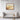 Golden Horizons: Minimalist Landscape Framed Canvas (Walnut) / 48 x 32