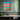 Layers of Color Abstract Horizon Framed Canvas (Black) / 11 x 14
