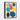 Conversations in Colorful Geometric Shapes Framed Canvas (Black) / 20 x 30