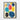 Conversations in Colorful Geometric Shapes Framed Canvas (Black) / 20 x 30