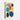 Conversations in Colorful Geometric Shapes Canvas Wrap / 32 x 48