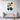 Conversations in Colorful Geometric Shapes Canvas Wrap / 32 x 48