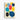 Conversations in Colorful Geometric Shapes Canvas Wrap / 18 x 24