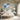 Radiant Blues Abstract Circles Canvas Wrap / 48 x 32